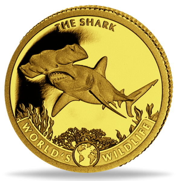 10 Franc Hai / The Shark 0,5g Gold - Münze Vorderseite
