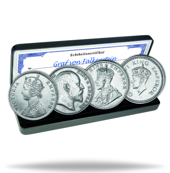 4-Kaiser-Rupien-Satz Indien (4 Mz.) - Satzbild