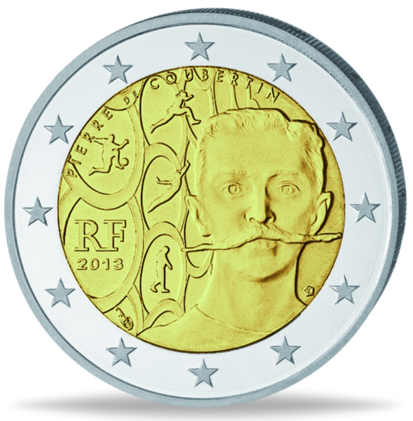 2 Euro Pierre De Coubertain - Münze Vorderseite