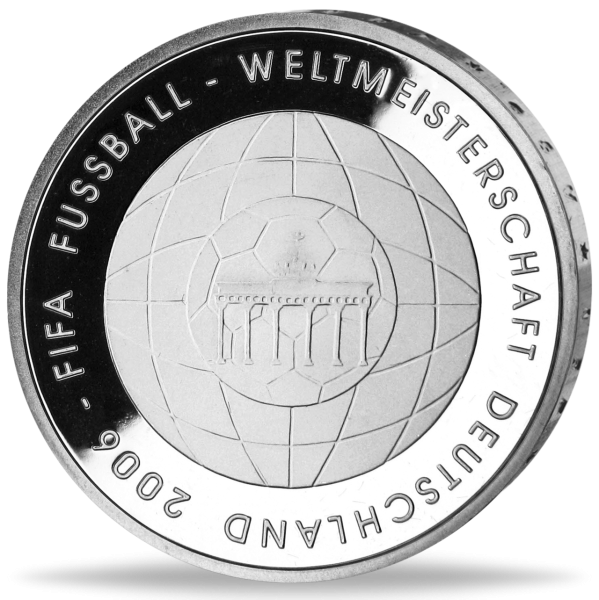 10 Euro FIFA Fußball-WM - Vorderseite Münze