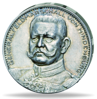 Silbermed Befreier Ostpreussens - Vorderseite Münze Silbermed Befreier Ostpreussens - Vorderseite Münze