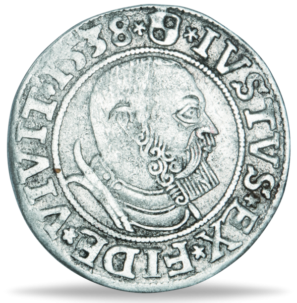 Groschen Herzog Albrecht von Preußen - Münze Vorderseite