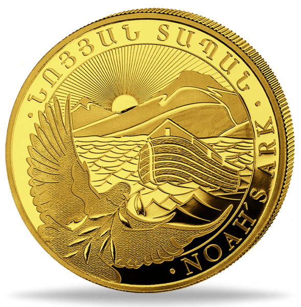 Armenien 100 Dram Arche Noah 1 Gramm Gold 2026 - Münze Vorderseite
