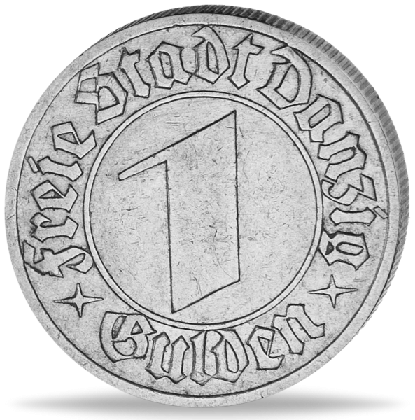 1 Gulden Danzig - Wappen - Münze Vorderseite
