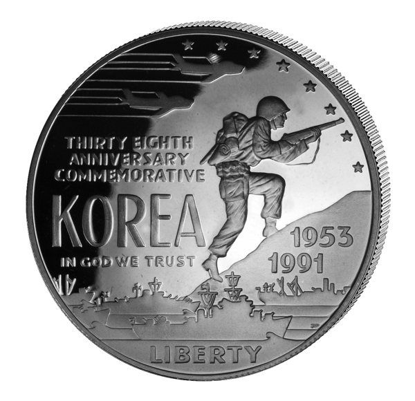 1 US Dollar Ende des Korea-Krieges - Vorderseite  Münze