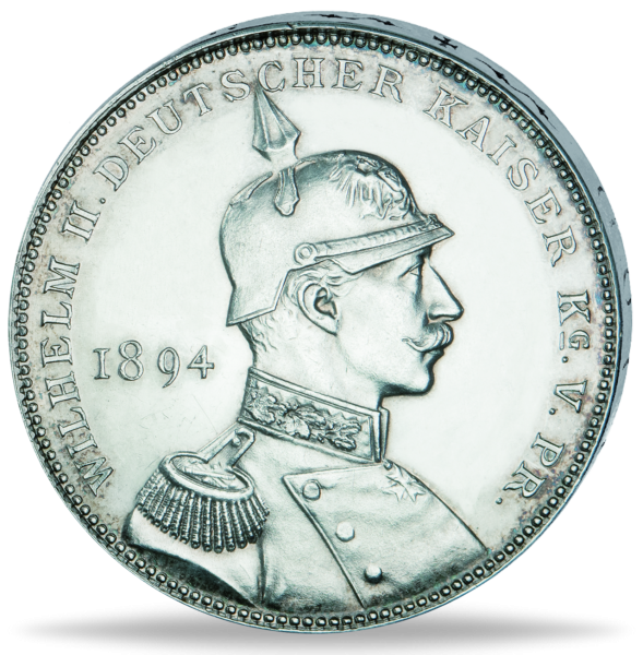 Bismarck Vers. Wilhelm II. - Münze Vorderseite