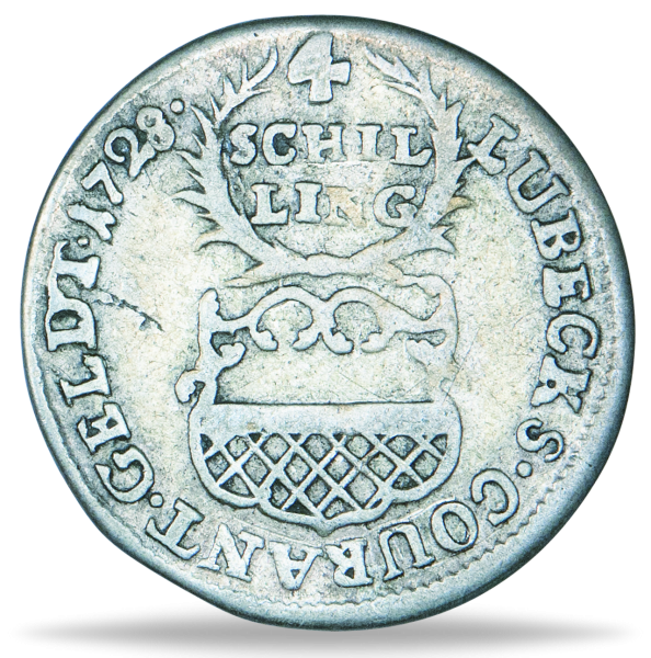4 Shilling Luebeck - Vorderseite Münze