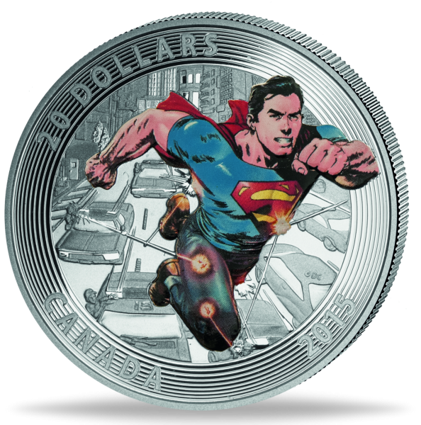 20 Dollar Iconic Superman #2 Silber - Münze Vorderseite