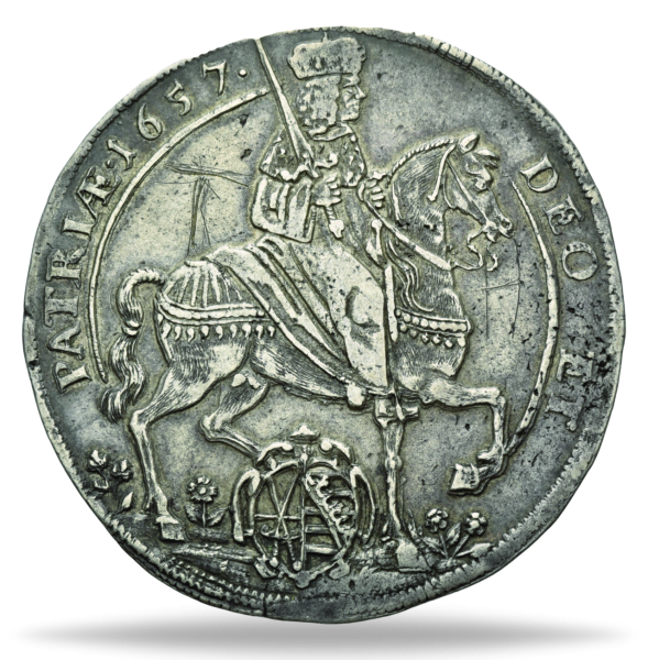 Kurfürstentum Sachsen, Reichstaler 1657 Silber - Münze Vorderseite
