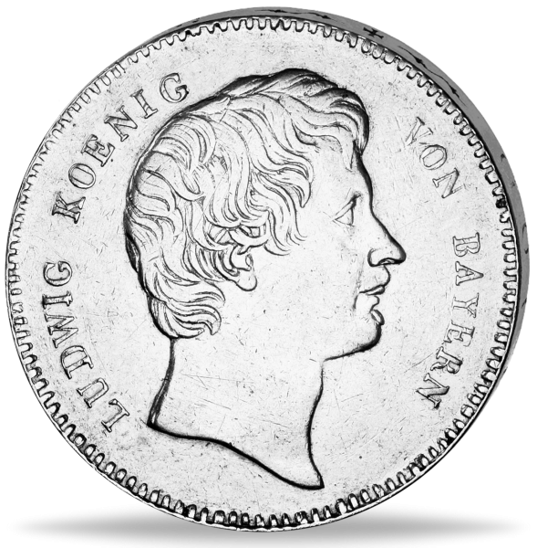 Kronentaler Ludwig I. - Vorderseite Münze