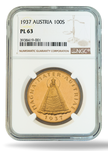 100 Oes Magna Mater Gold - Münze Vorderseite