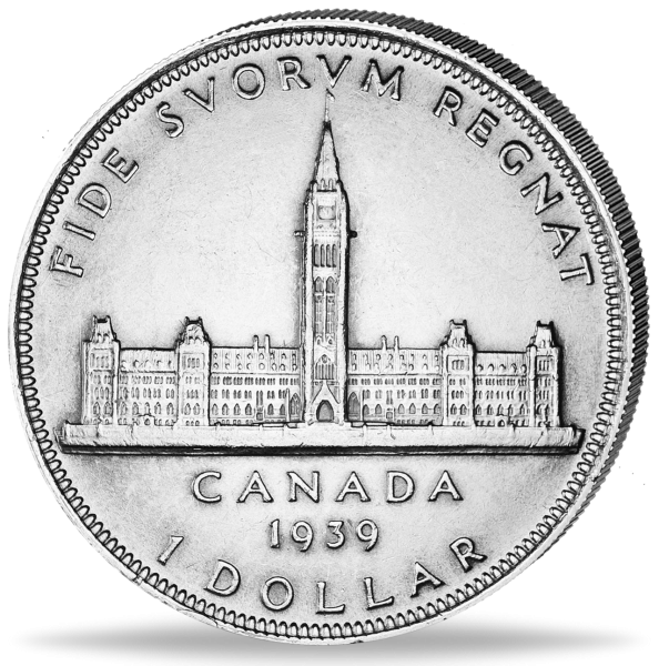 1 CAN-Dollar Parlament - Vorderseite Münze