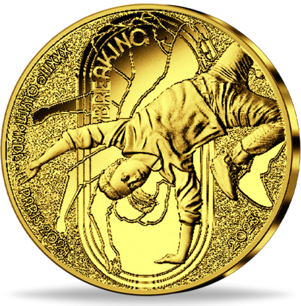 50 Euro Breakdance aus der Serie Olympiade Paris 2024 Münzen