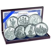 Schweiz Komplettsatz 7x5 Sfr. Schützenthaler - Silber Sehr schön / vorzüglich Schweiz Komplettsatz 7x5 Sfr. Schützenthaler - Silber Sehr schön / vorzüglich