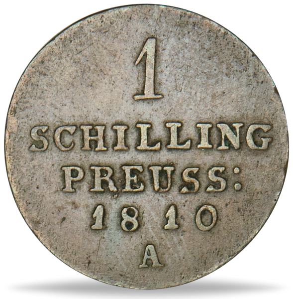 1 Schilling König Friedrich Wilhelm III. - Münze Vorderseite