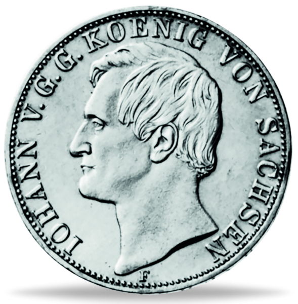 Vereinsdoppeltaler „Johann“ (Thun 338) - Münze Vorderseite