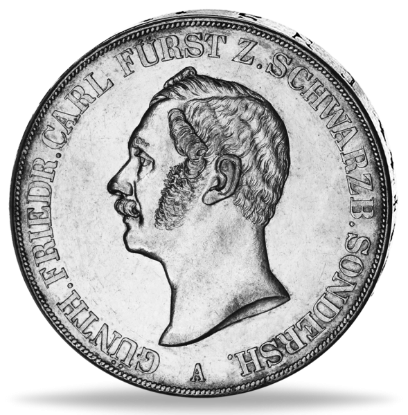 Doppeltaler „Fürst Günther Friedrich Carl“ - Münze Vorderseite