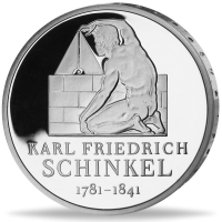 10 Euro Karl Friedrich Schinkel - Vorderseite Münze 10 Euro Karl Friedrich Schinkel - Vorderseite Münze