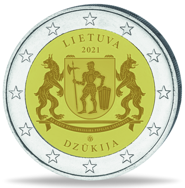 2 Euro Dzukija Region  - Münze Vorderseite