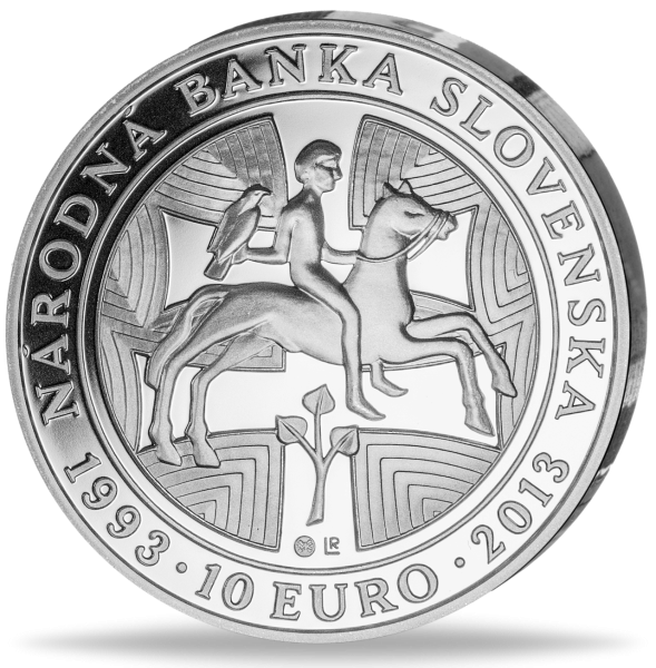 10 Euro 20. Jahrestag NBS - Münze Vorderseite