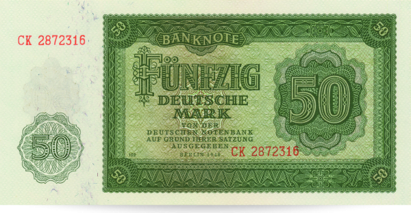 Banknote DDR 50 Mark 1948 
