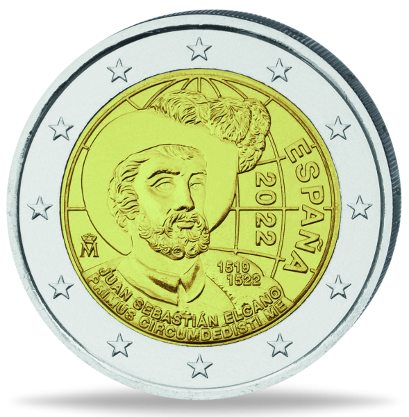 2 Euro Elcano - Vorderseite Münze