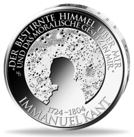 20 Euro Immanuel Kant 300. Geburtstag (Polierte Platte) - Münze Vorderseite 20 Euro Immanuel Kant 300. Geburtstag (Polierte Platte) - Münze Vorderseite
