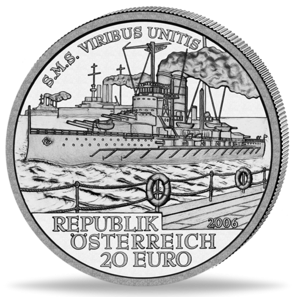 Österreich, 20 Euro S.M.S. Viribus Unitis, 2006, PP - Münze Vorderseite