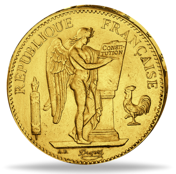 100 Französische Francs Genius 1879 - Vorderseite Münze