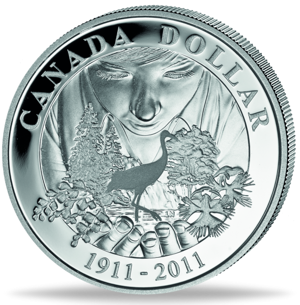1 Dollar 100. Geburtstag von Nationalparks - 2011, Silber - Münze Vorderseite