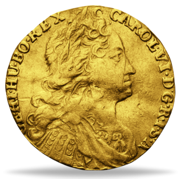 Haus Habsburg, Dukat 1738, Kaiser Karl VI. - Gold - Münze Vorderseite
