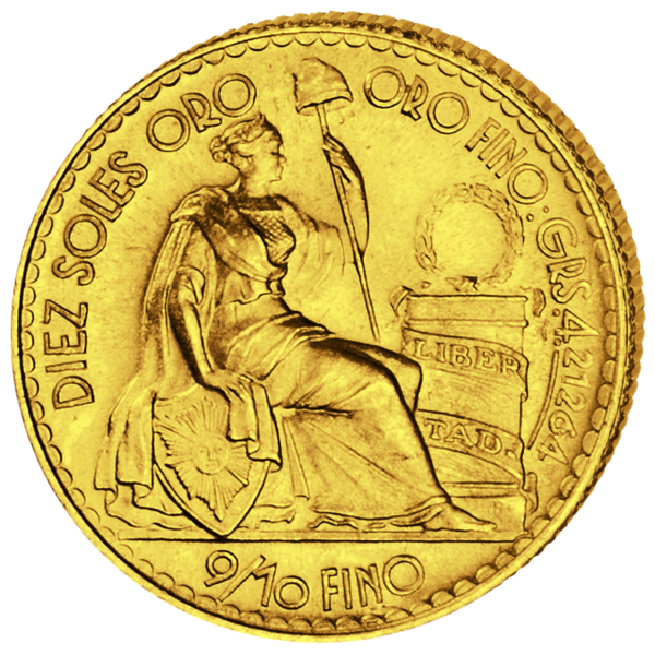 10 Sol Liberty - Vorderseite Münze