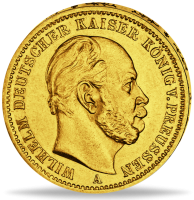 Preußen 10 Mark „Kaiser Wilhelm I. - A“ 1872 - Gold - Münze Vorderseite Preußen 10 Mark „Kaiser Wilhelm I. - A“ 1872 - Gold - Münze Vorderseite