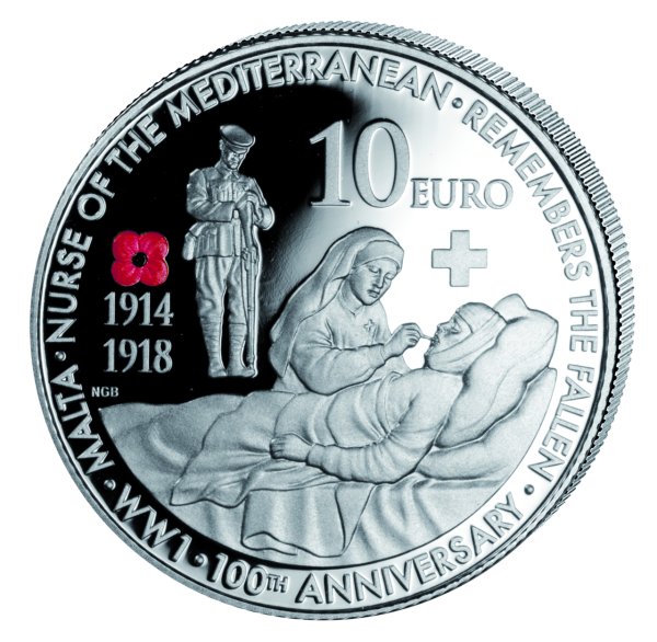 10 Euro Nurse of the Mediterranean - Münze Vorderseite
