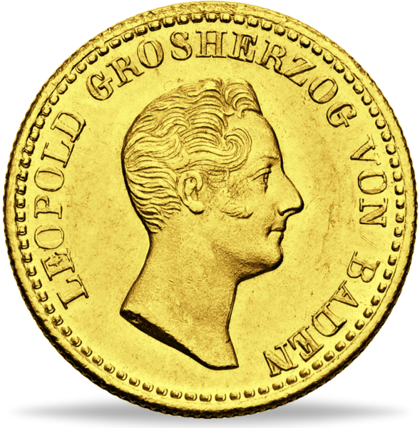 Baden, Rheingolddukat Großherzog Leopold, 1832 - Münze Vorderseite