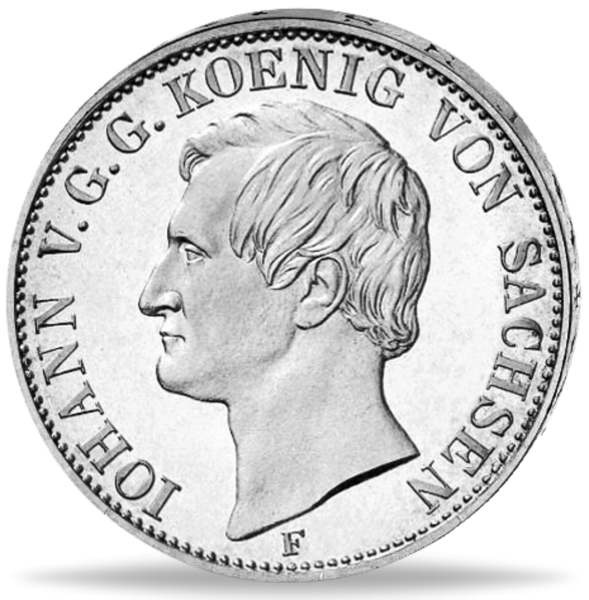 Sachsen Johann - Vorderseite Münze