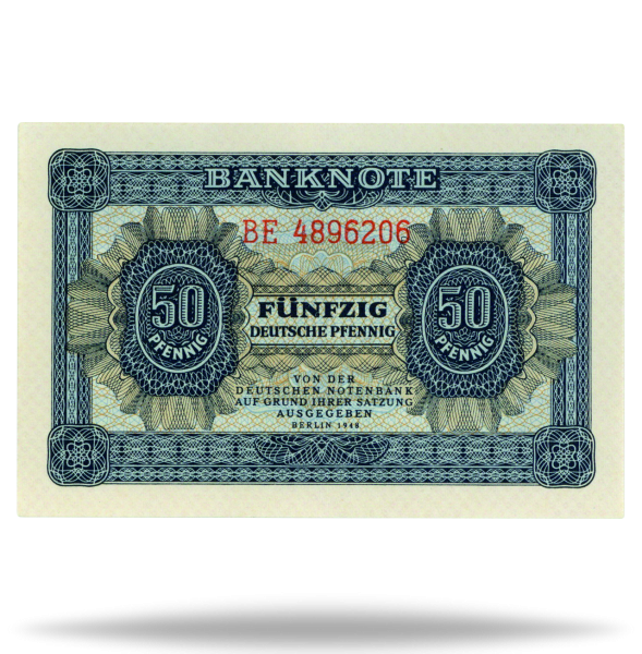 DDR, 50 Pfennig Banknote 1948 - Banknote Vorderseite