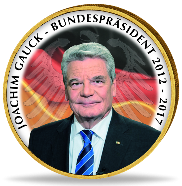 2 Euro Joachim Gauck - Vorderseite Farbmünze