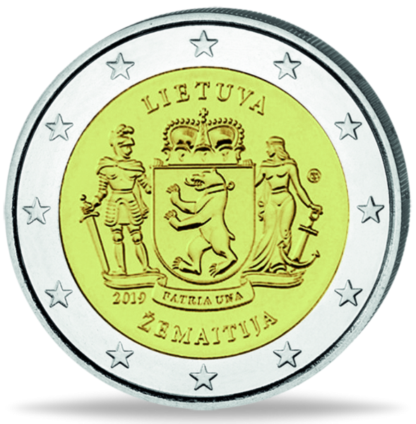 2 E Zemaitija Region - Münze Vorderseite