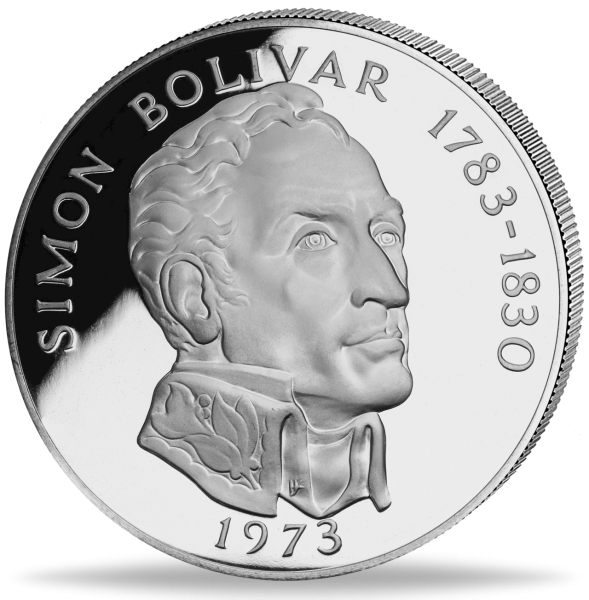 20 Balboa „Simon Bolivar“ - Münze Vorderseite