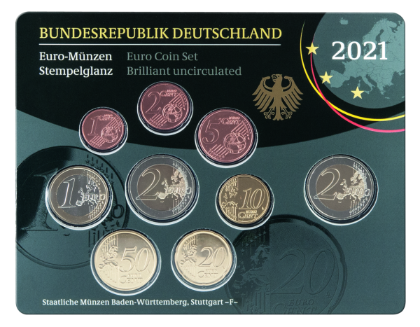 5 88 Euro Kursmünzensatz  - Gruppenbild Vorderseite