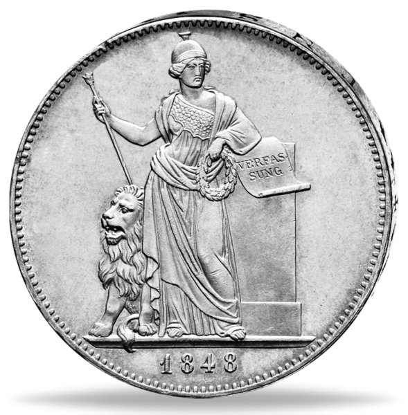 Taler Verfassung - Münze Rückseite