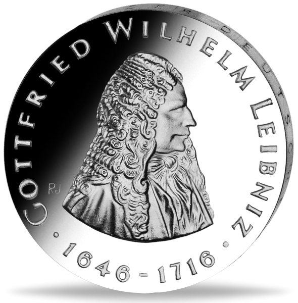 20 Mark der DDR „Gottfried Wilhelm Leibniz“ - Vorderseite Münze