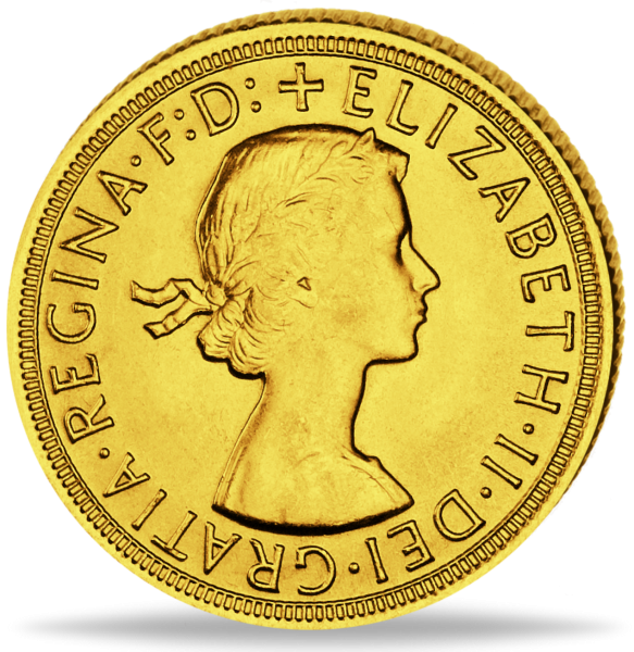 1 Sovereign Elisabeth II. - Münze Rückseite
