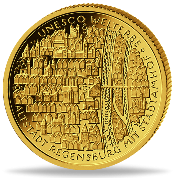 100 Euro Regensburg - Münze Vorderseite