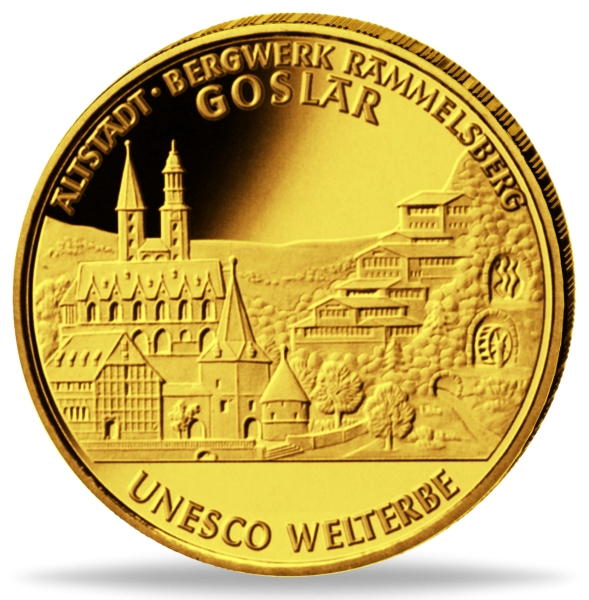 100 Goldeuro UNESCO-Weltkulturerbe Altstadt Goslar - Münze Vorderseite