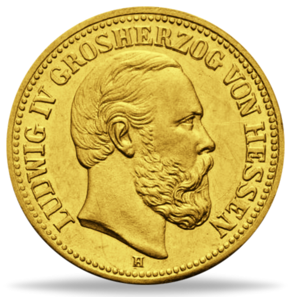 5 Mark Ludwig IV Hessen - Münze Vorderseite