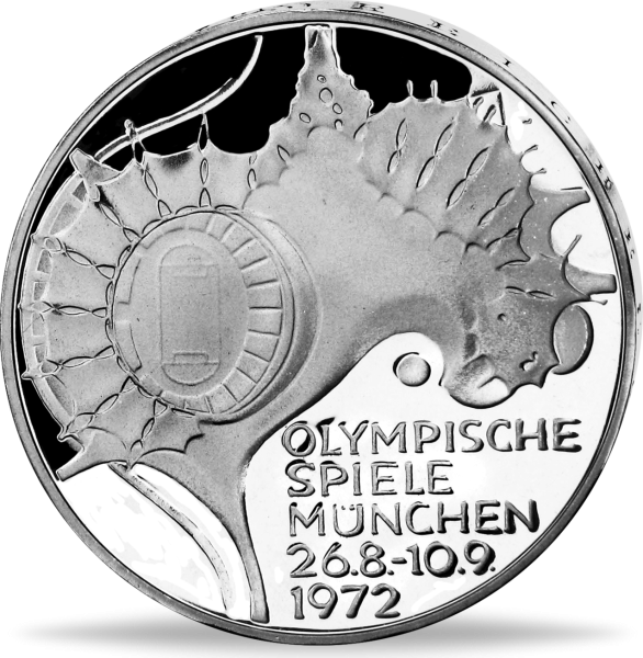10 DM Olympia - Vorderseite Münze