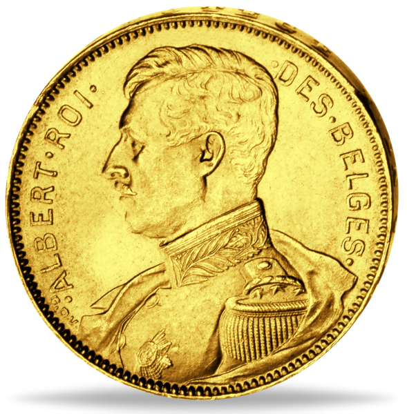 20 Belgische Francs Albert Koning 1914 - Vorderseite Münze