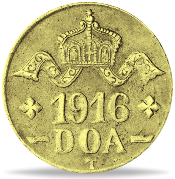20 Heller „Große Krone/Zweige“ 1916 Vorzüglich Stempelglanz - Münze Vorderseite